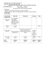 ĐỀ KIỂM TRA HỌC KÌ  II NĂM HỌC 2013-2014