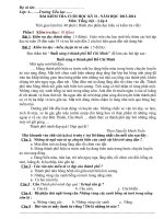 De KT cuoi ky 2 va dap an mon Tieng viet lop 4 nam hoc 20132014