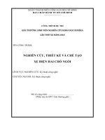 Nghiên cứu thiết kế và chế tạo xe điện hai chỗ ngồi 