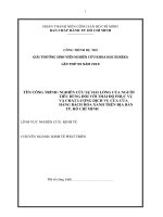 Nghiên cứu sự hài lòng của người tiêu dùng đối với thái độ phục vụ và chất lượng dịch vụ của cửa hàng bách hóa xanh trên địa bàn TP hồ chí minh 