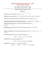 Vong 1  Lop 5  Nam hoc 2018  2019