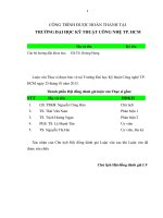 Đánh giá hiện trạng chất lượng nước mặt sông đồng nai đoạn chảy qua huyện vĩnh cửu đến huyện nhơn trạch và biện pháp quản lý 