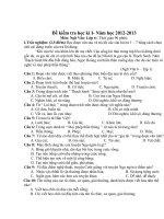 De kiem tra hoc ki I nam hoc 20122013 Mon Ngu Van lo 6