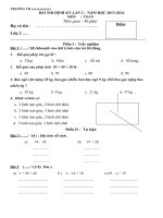 De thi cuoi ky 1 mon toan lop 2doc