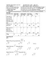 Ngan hang cau hoi 1 tiet Dai 8 ki 1 lan 2NH 0809