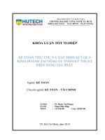 Kế toán tiêu thụ và xác định kết quả kinh doanh tại công ty TNHH kỹ thuật điện đặng gia phát 