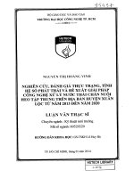 Nghiên cứu đánh giá thực trạng tính hệ số phát thải và đề xuất giải pháp công nghệ xử lý nước thải chăn nuôi heo tập trung trên địa bàn huyện xuân lộc từ năm 2013 đến năm 2020 