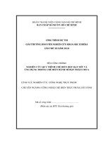 Nghiên cứu quy trình chế biến bột hạt mít và ứng dụng trong chế biến bánh mì bột nhào chua 