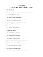 Tải Bài tập tiếng Anh lớp 6 Unit 10: Our Houses in the Future có đáp án - Bài tập tiếng Anh lớp 6 chương trình mới Unit 10