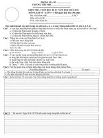 DE KIEM TRA LICH SU CUOI HOC KI II  LOP 5