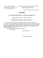 To trinh thanh lap Hoi dong xet TN THCS