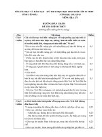 Đề, đáp án thi HSG Địa 12 năm 2012 (Yên Bái)