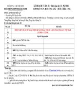 KẾ HOẠCH TUẦN 24