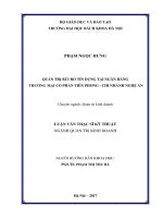 Quản trị rủi ro tín dụng tại Ngân hàng TMCP Tiên phong Chi nhánh Nghệ An