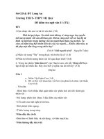 Ngân hàng đề Kiểm Tra Học Kì I 2014-2015 hệ Thường xuyên