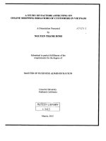 A study of factors affecting on online shopping behaviors of customers in viet nam 