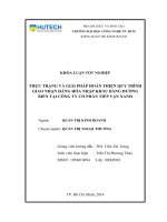 Thực trạng và giải pháp hoàn thiện quy trình giao nhận hàng hóa nhập khẩu bằng đường biển tại công ty cổ phần tiếp vận xanh 