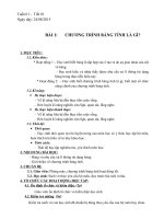 Bai 1 Chuong trinh bang tinh la gi