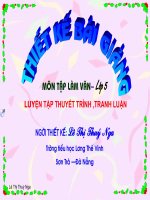 TLV luyen tap thuyet trinh tranh luan