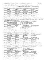 De thi thu Dai hoc Mon Tieng Anh va dap an