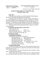 Kế hoạch y tế trường học năm 2010 - 2011