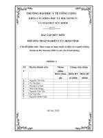 Bài tập hết môn PHƯƠNG PHÁP NGHIÊN CỨU ĐỊNH TÍNH_Chủ đề thuốc lá điện tử