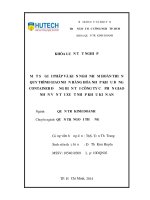 Một số giải pháp và kiến nghị nhằm hoàn thiện quy trình giao nhận hàng hóa nhập khẩu bằng container đường biển tại công ty cổ phần giao nhận vận tải xuất khẩu kiến an 