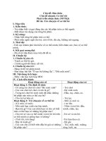 Đề tài. Trò chuyện về cơ thể bé