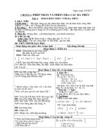 Đại số 8. Giáo án học kì 1