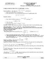 Dedap an thi thu TN 2009