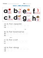 Bé tập viết chữ cái tiếng Anh ABC