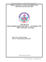 Sáng kiến kinh nghiệm Mầm non Một số biện pháp giúp trẻ 5–6 tuổi học tốt môn giáo dục âm nhạc