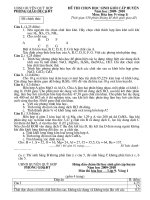 De thi dap an thi HSG 9vongI Hoa NH 20092010