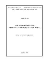 Nghệ thuật tranh minh họa trong tạp chí những người bạn cố đô huế 