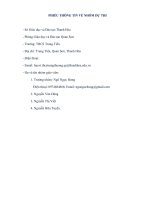 Bài dự thi dạy học theo chủ đế tích hợp các môn KHTN (Tham khảo)