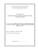 Nghiên cứu khai thác hệ thống điện động cơ toyota vios 2007 nghiên cứu thiết kế chế tạo mô hình động cơ 1NZ FE 