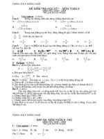 De KT mon toan 9 HKI 0809