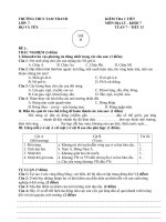 DE KIEM TRA 1 TIET 2016 - 2017