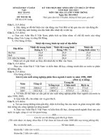 ĐỀ, ĐÁP ÁN HSG TỈNH ĐỊA 9 (DỰ BỊ). BG