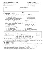 kiểm tra 1 tiết tuần 17- đề 2- tiết 34