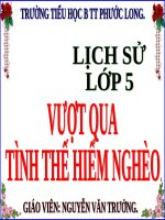 Bai 12 Vuot qua tinh the hiem ngheo