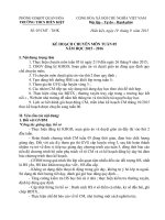 Kế hoạch chuyên môn tuần 5