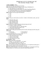 Tiết 25 Kiểm tra 1 tiết