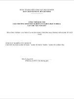 Vai trò của ngân hàng thương mại trong nền kinh tế việt nam 