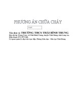 phương án pccc  giáo án  thcs thái bình trung  thư viện tài nguyên giáo dục long an