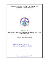 Sáng kiến kinh nghiệm Mầm non Một số biện pháp giúp trẻ 5-6 tuổi học tốt môn Khám phá khoa học