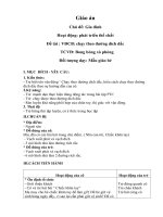 CĐ Gia đình. CĐN 1. Đề tài Vận động cơ bản Ném trúng đích