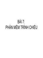 Bài 8. Phần mềm trình chiếu