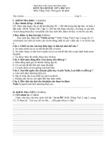 Đề KTĐK giữa kì 1 năm học 2013 - 2014