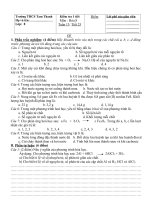 Hóa 8 Tuần 13 tiết 25: 2011 - 2012